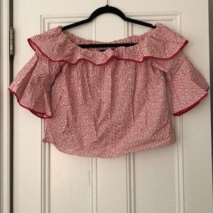 Zara off the shoulder top